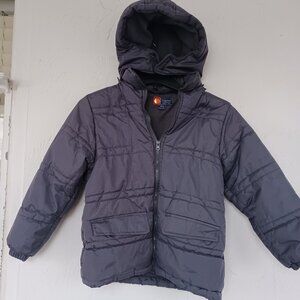 Cambridge Classic Boys Hooded Quilted Jacket SZ 10-12